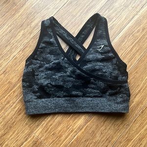 Gymshark Camo Seamless Sports Crop Size M